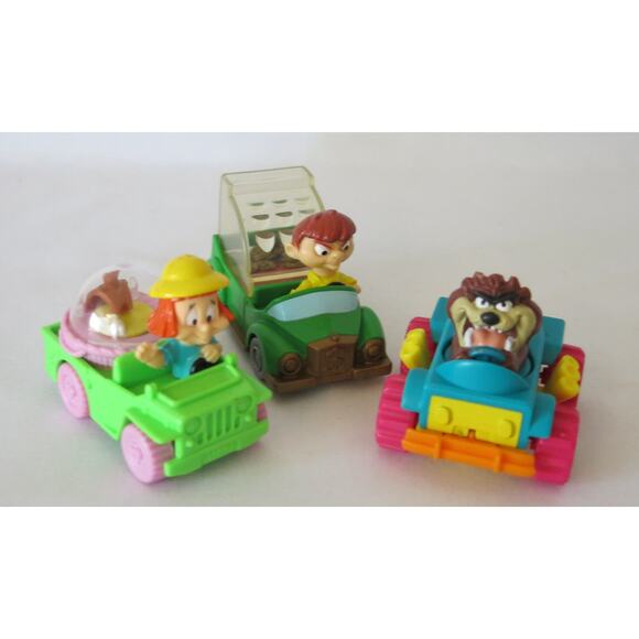 Vintage WARNER BROS Looney Tiny Toons Set Wacky Rollers Elmyra Tas Max 1992 - Picture 1 of 12